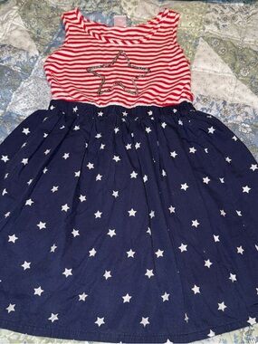 Gymboree Girls Size 7 Patriotic Stars Stripes 4th of July